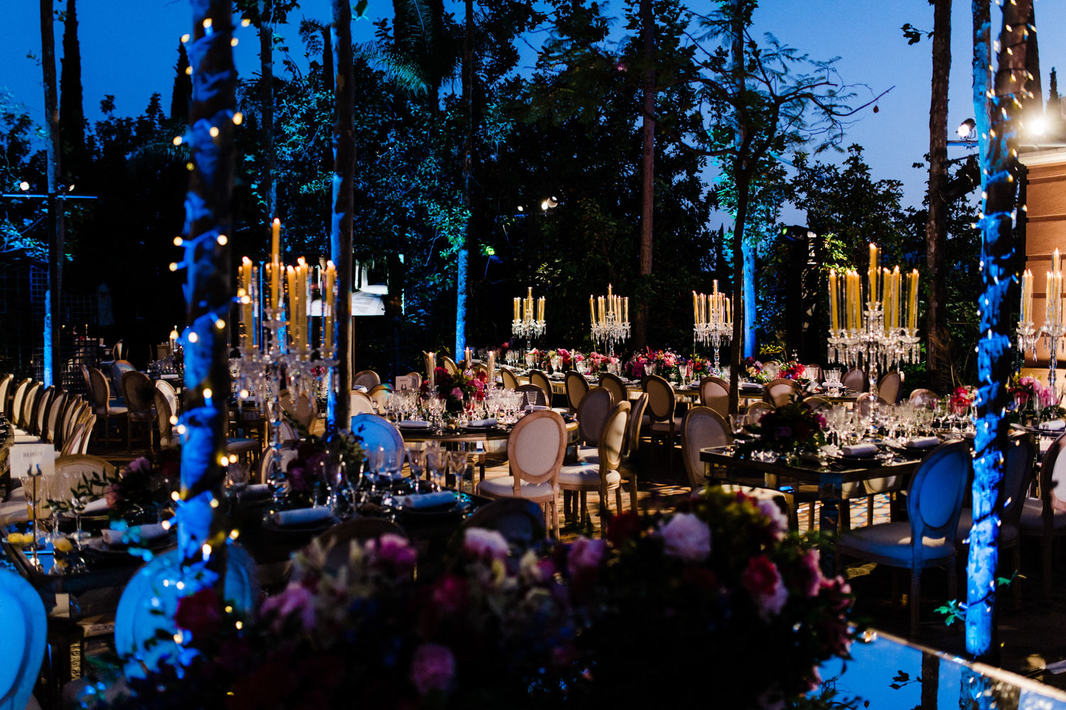 wedding set up linares terrace wedding Marbella Anantara Villa Padierna